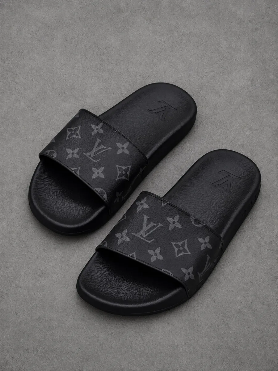 Chanclas Louis Vuitton turcas negras — vista alternativa