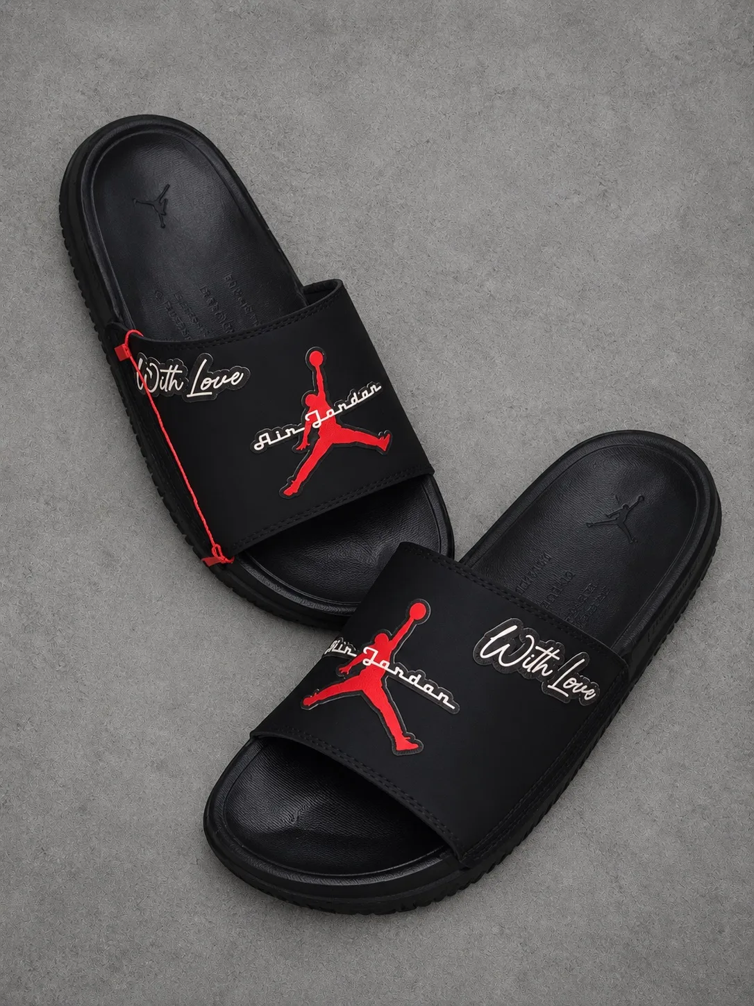 Chanclas jordan 1.1 premium negras