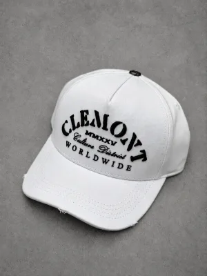 Gorra Clemont original blanco con negro