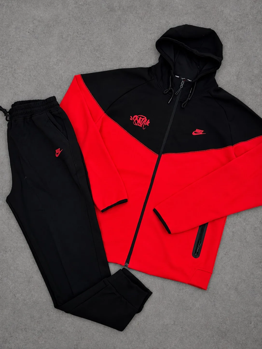 Conjunto Nike 1.1 Premium Rojo Con Negro
