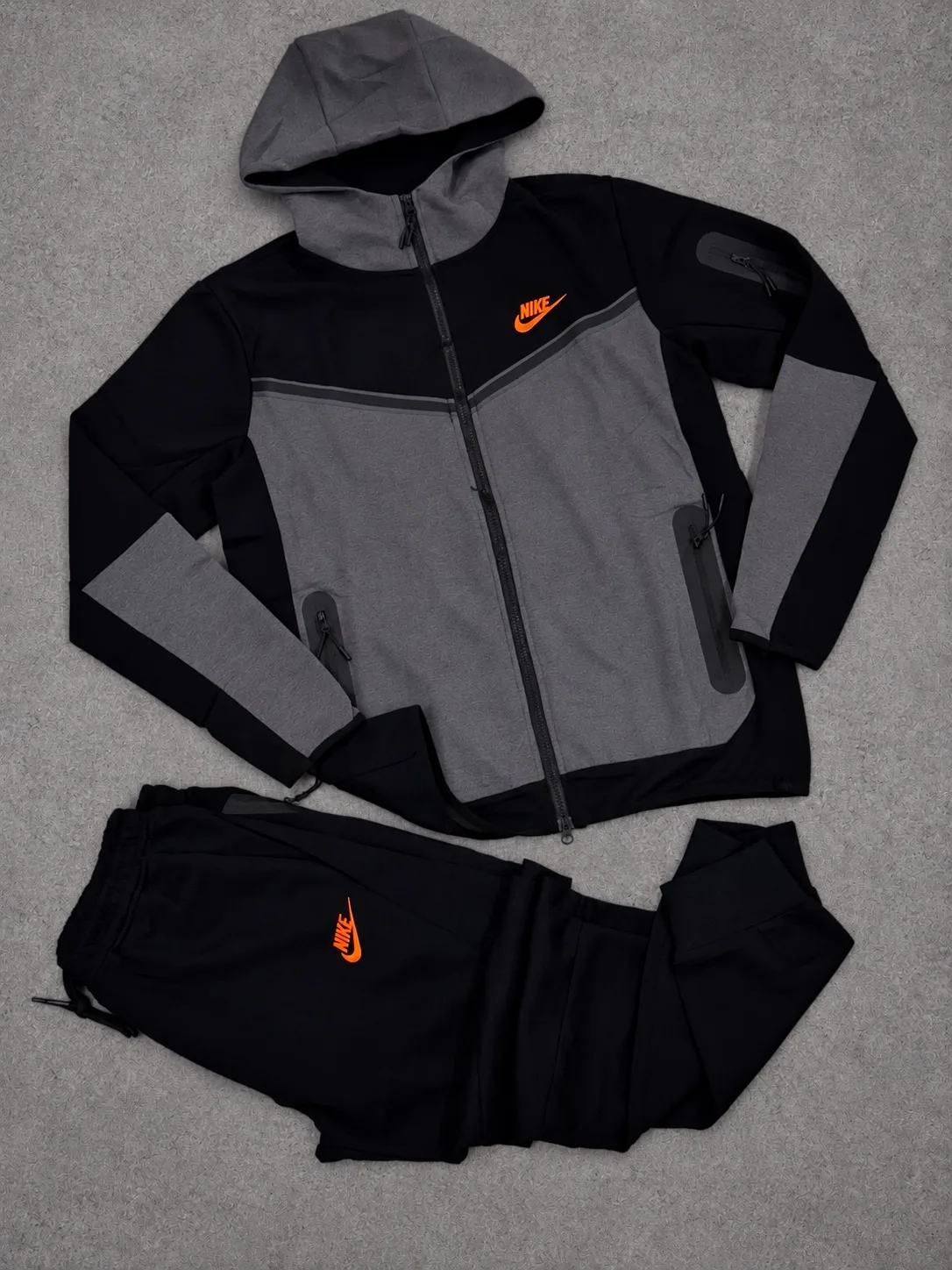Conjunto Nike 1.1 Premium Negro Con Gris
