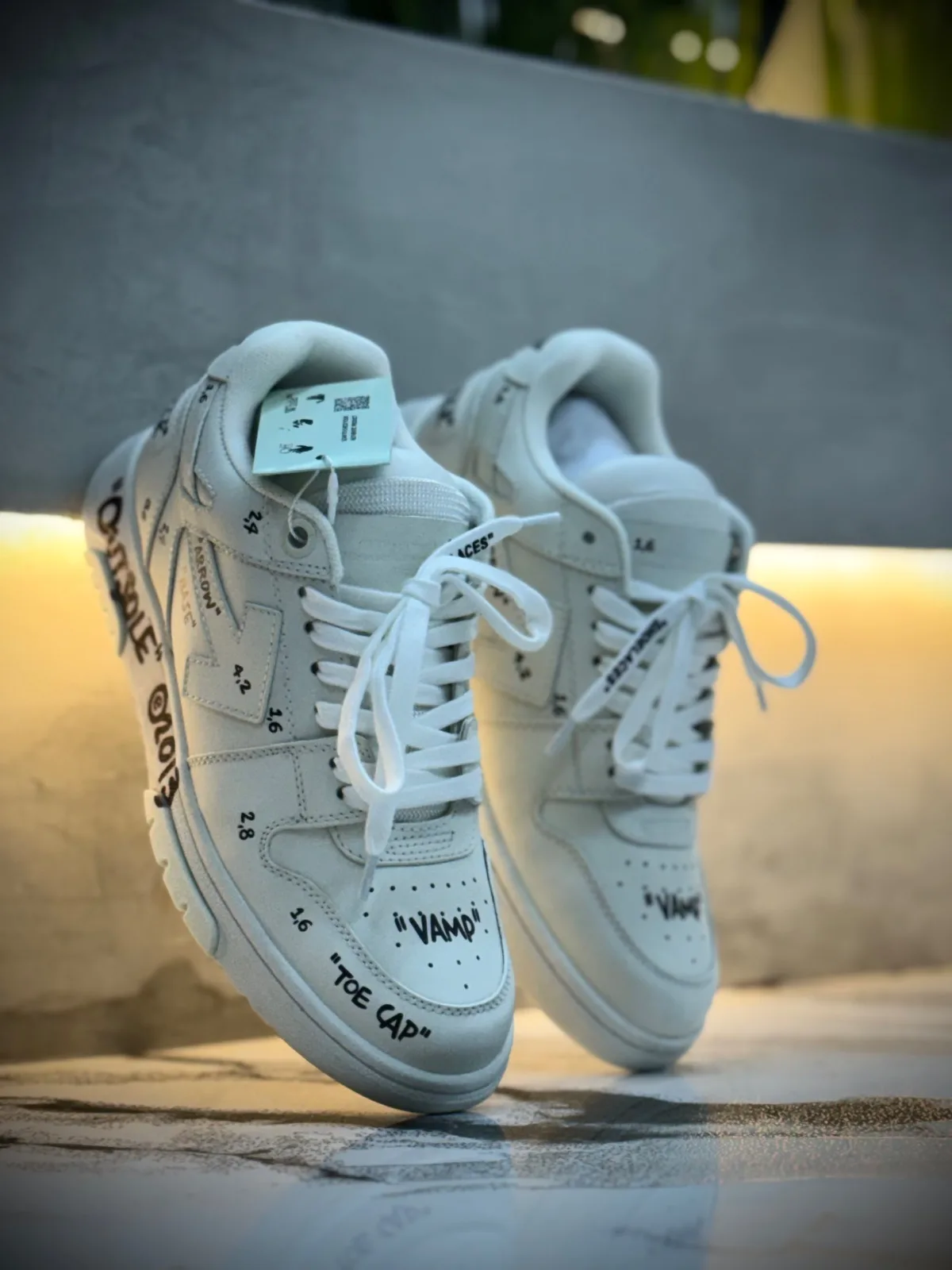 Tenis off white turcos blancos