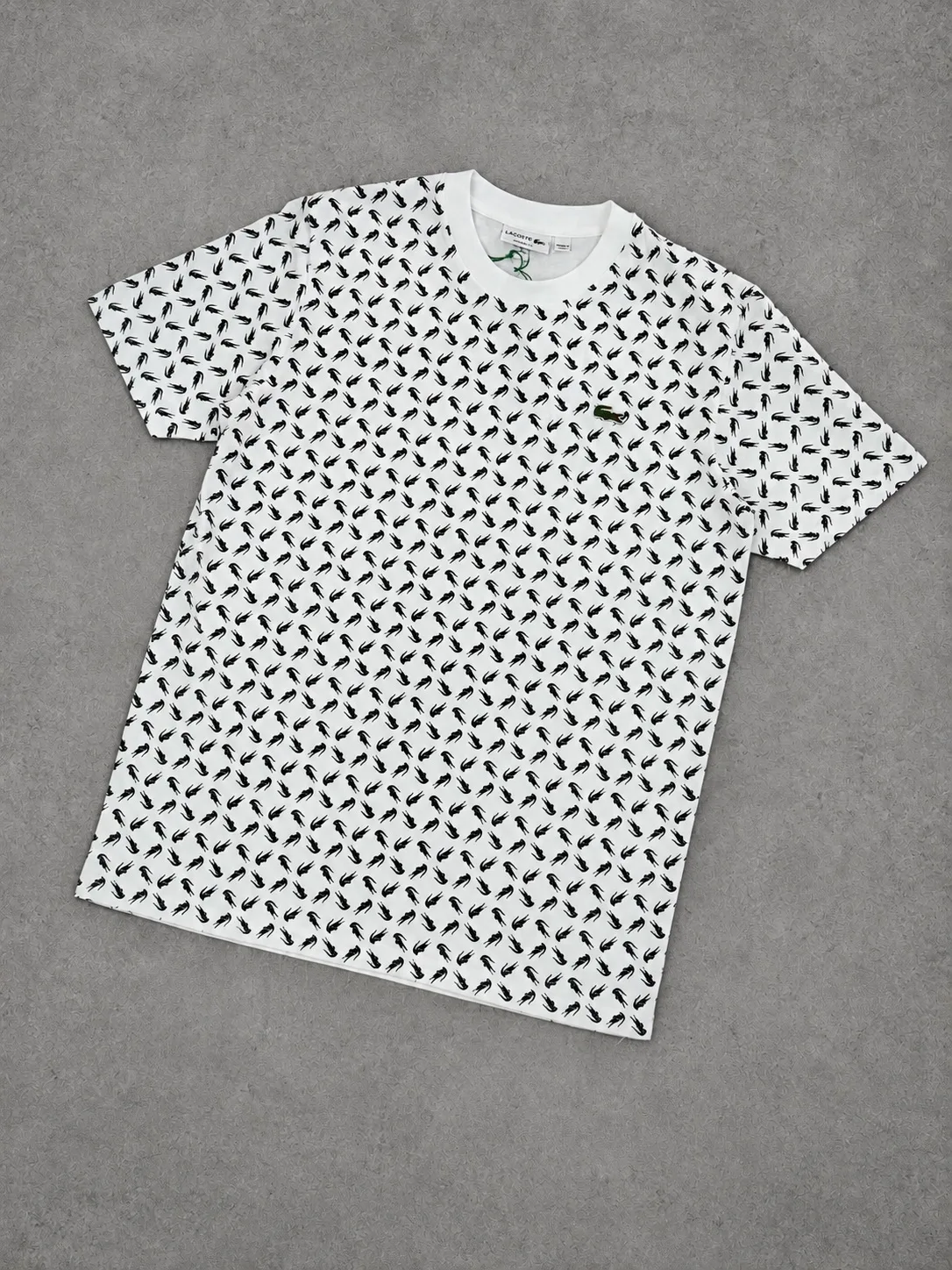 Camiseta Lacoste 1.1 Premium blanca con negro