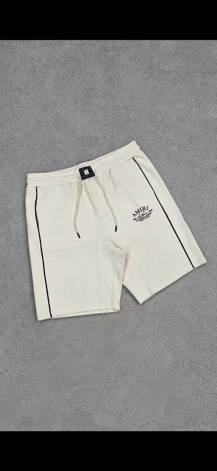 Pantaloneta Amiri 1.1 Premium Crema