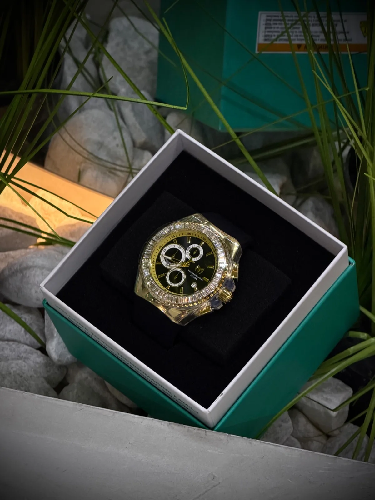 Reloj TECHNOMARINE dorado Original correa negra