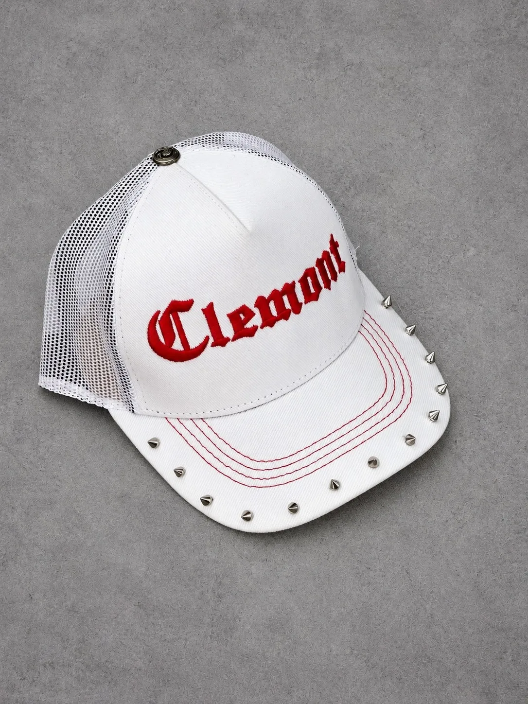 Gorra Clemont 1.1 premium blanca con rojo
