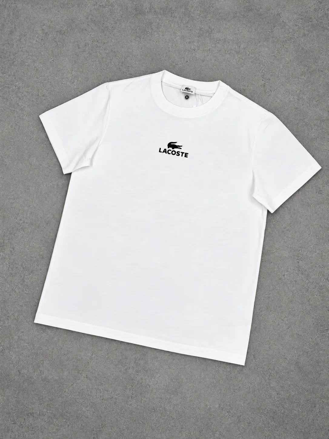 Camiseta Lacoste  1.1 Premium blanca y negra