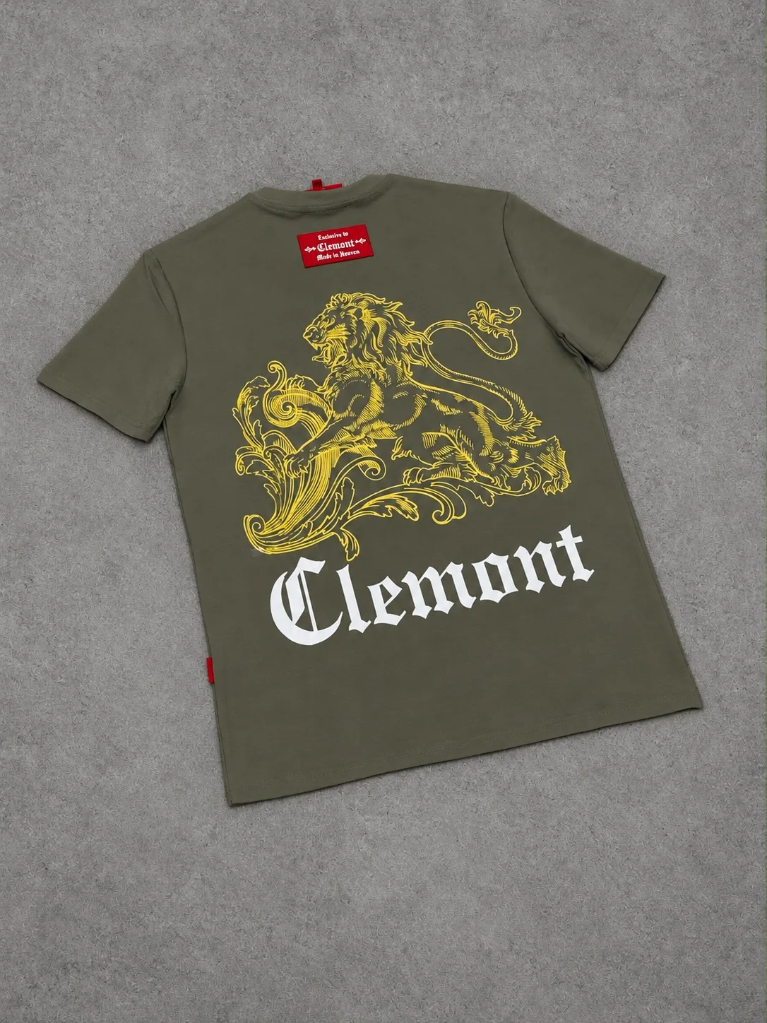 Camiseta Clemont  1.1 Premium verde militar — vista 2