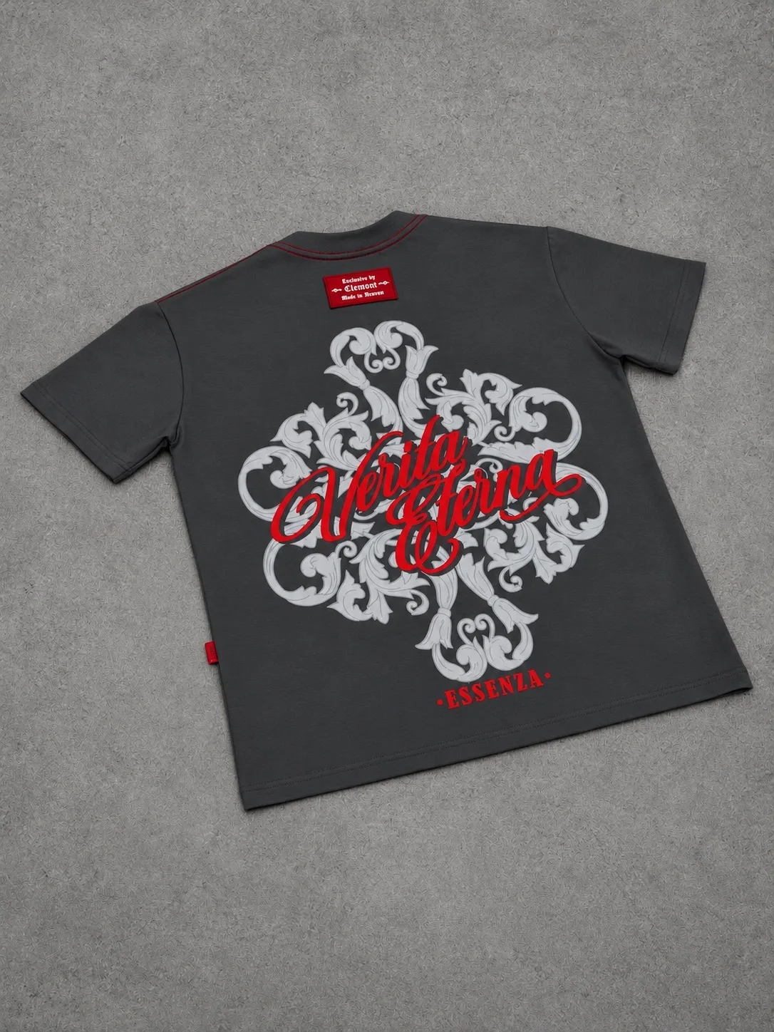 Camiseta Clemont  1.1 premium gris — vista 2