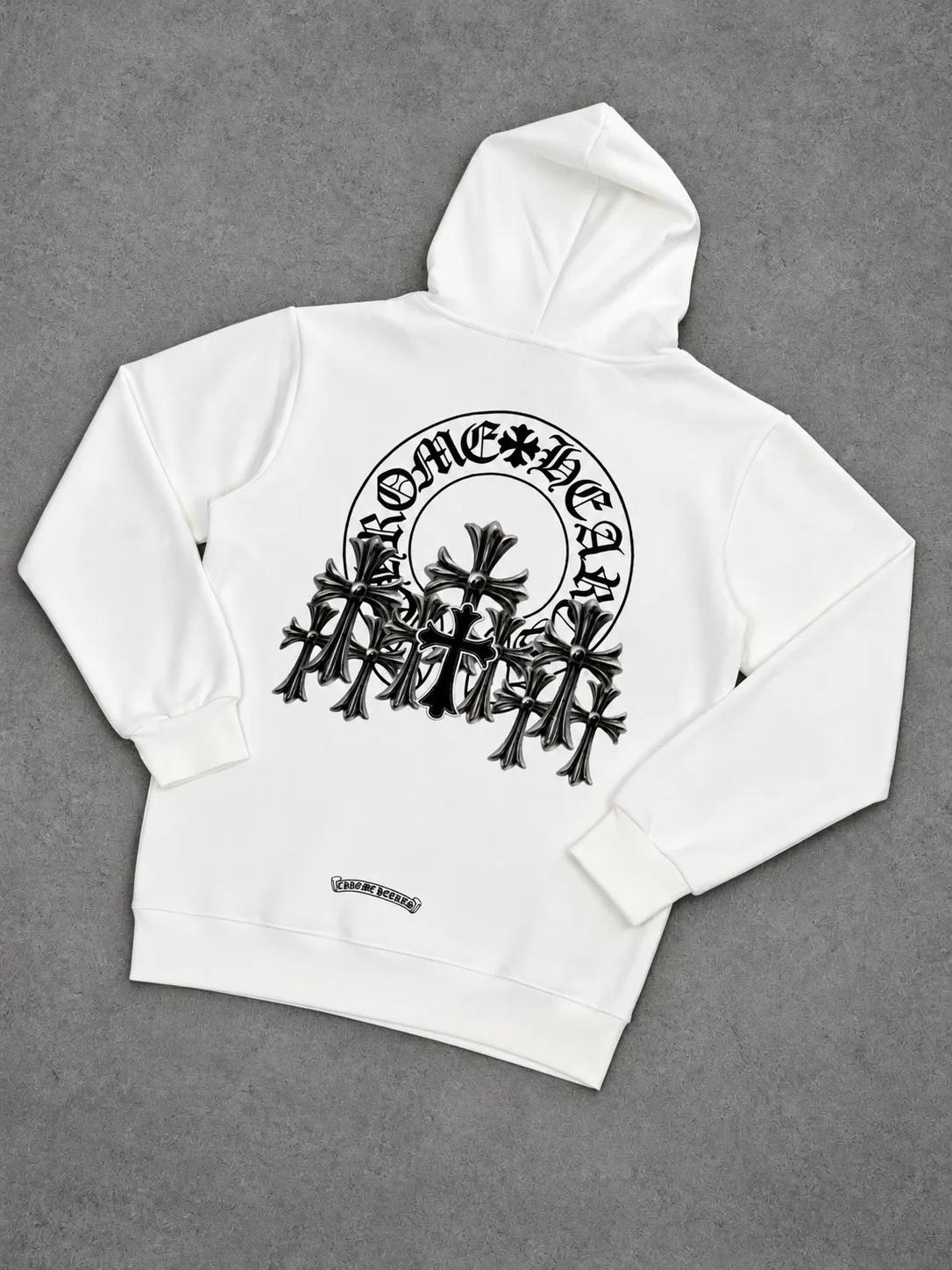 Buzo Chrome Hearts 1.1 premium blanco — vista 2
