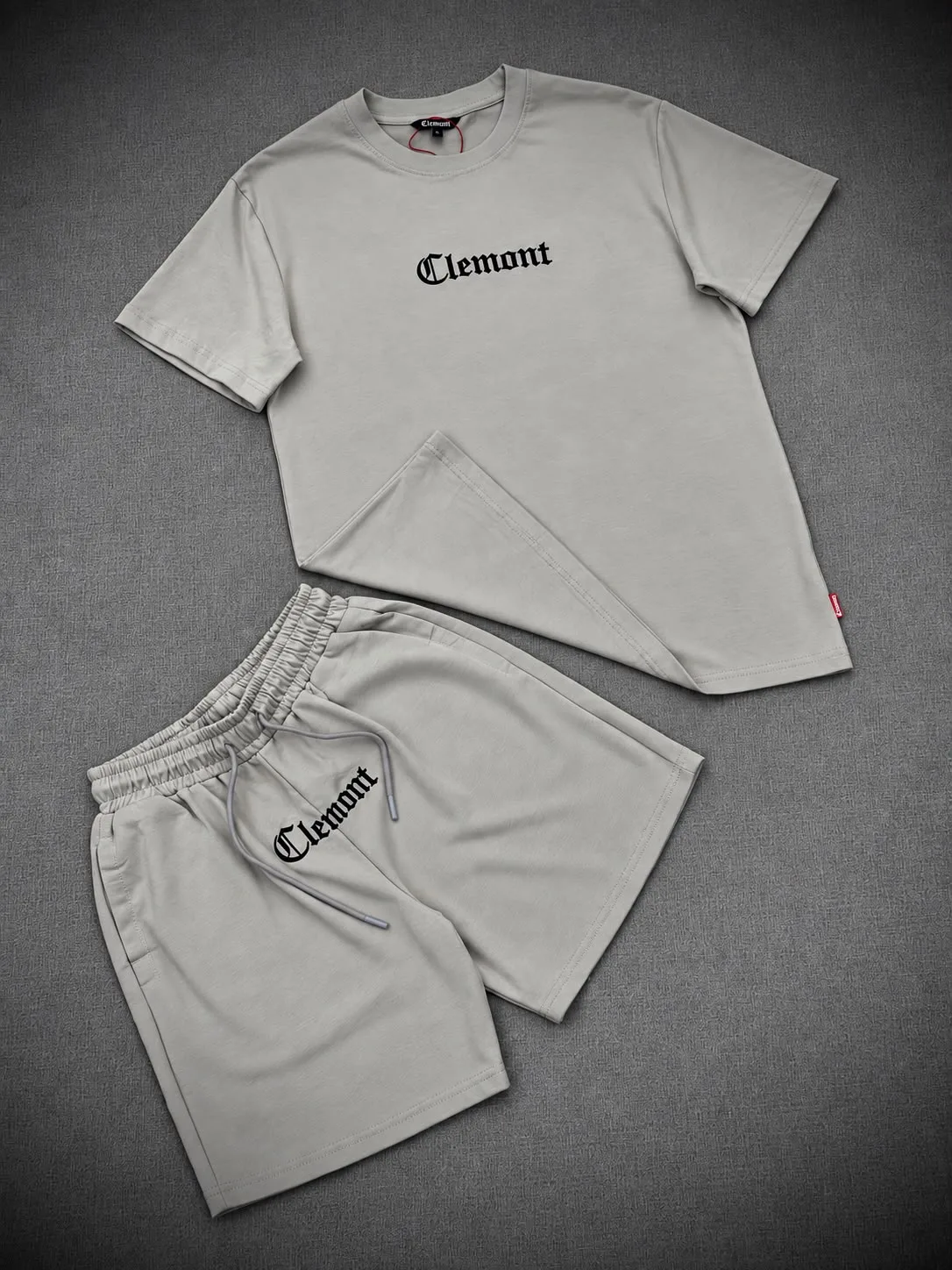 Conjunto Clemont pantaloneta y camiseta 1.1 Premium gris
