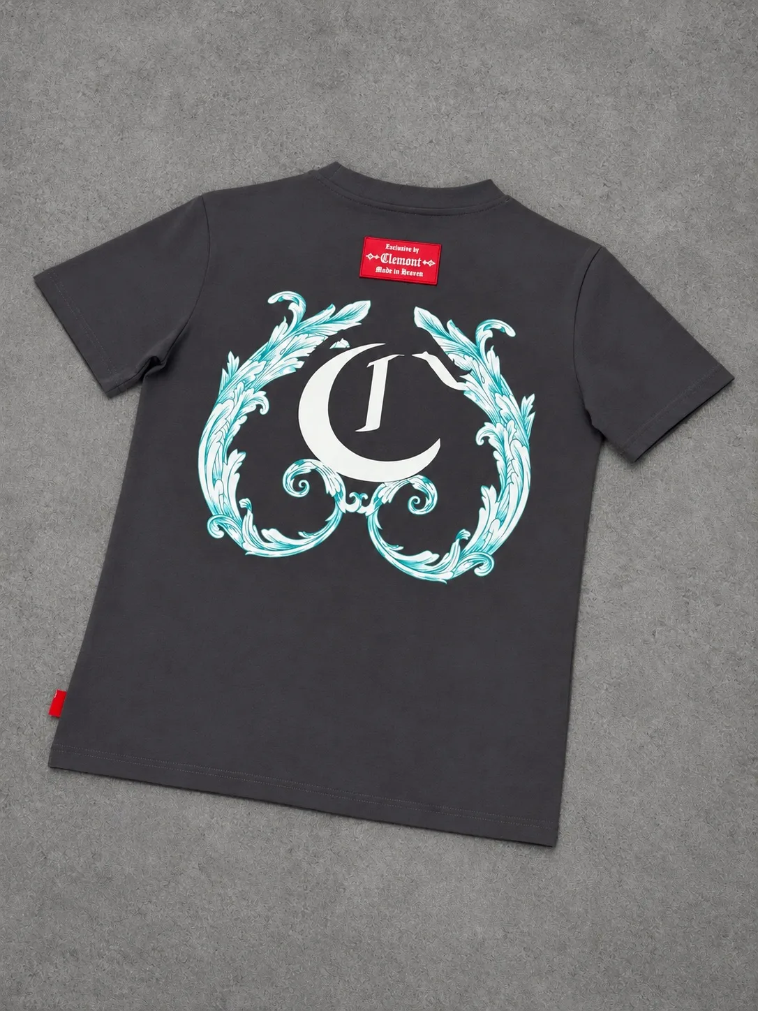 Camiseta clemont 1.1 premium gris — vista 2