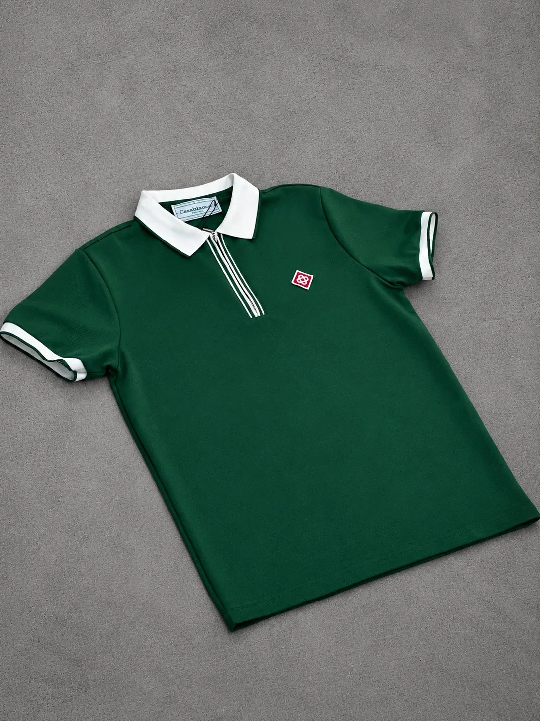 Tipo polo Casa Blanca 1.1 premium verde con blanco