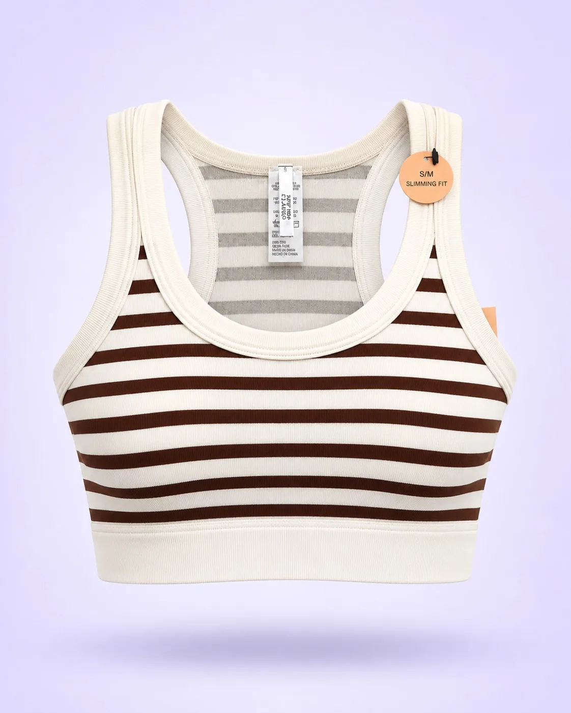 Blusa americana blanca con café