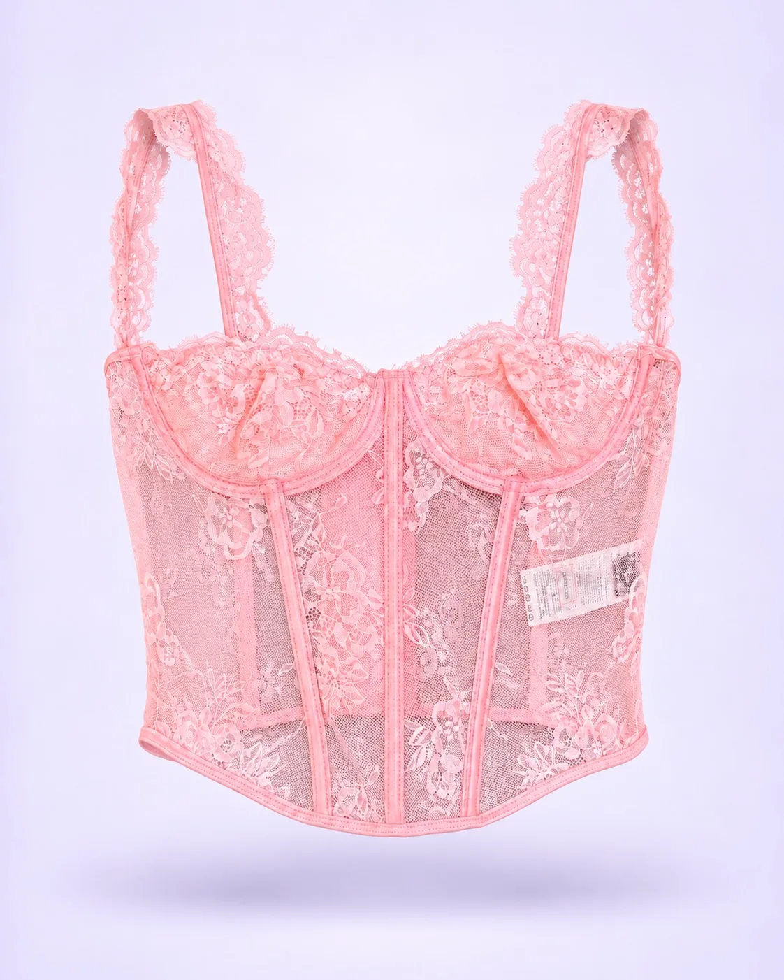 Corset importado rosado