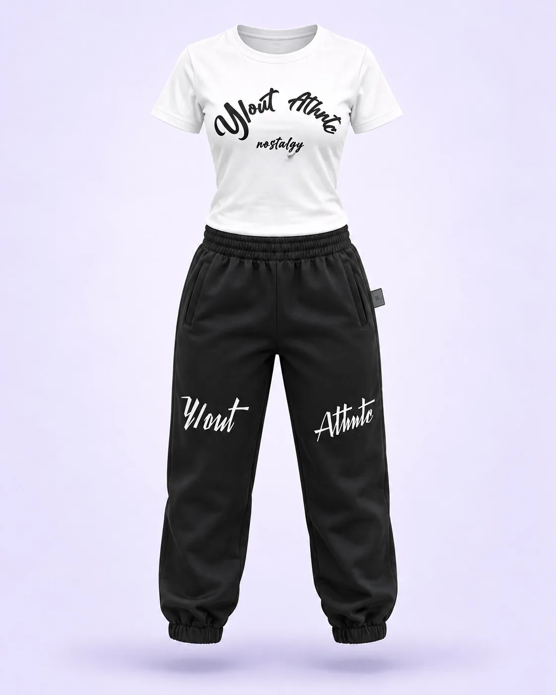 Conjunto Y/OUT 1.1 Premium blanco con negro