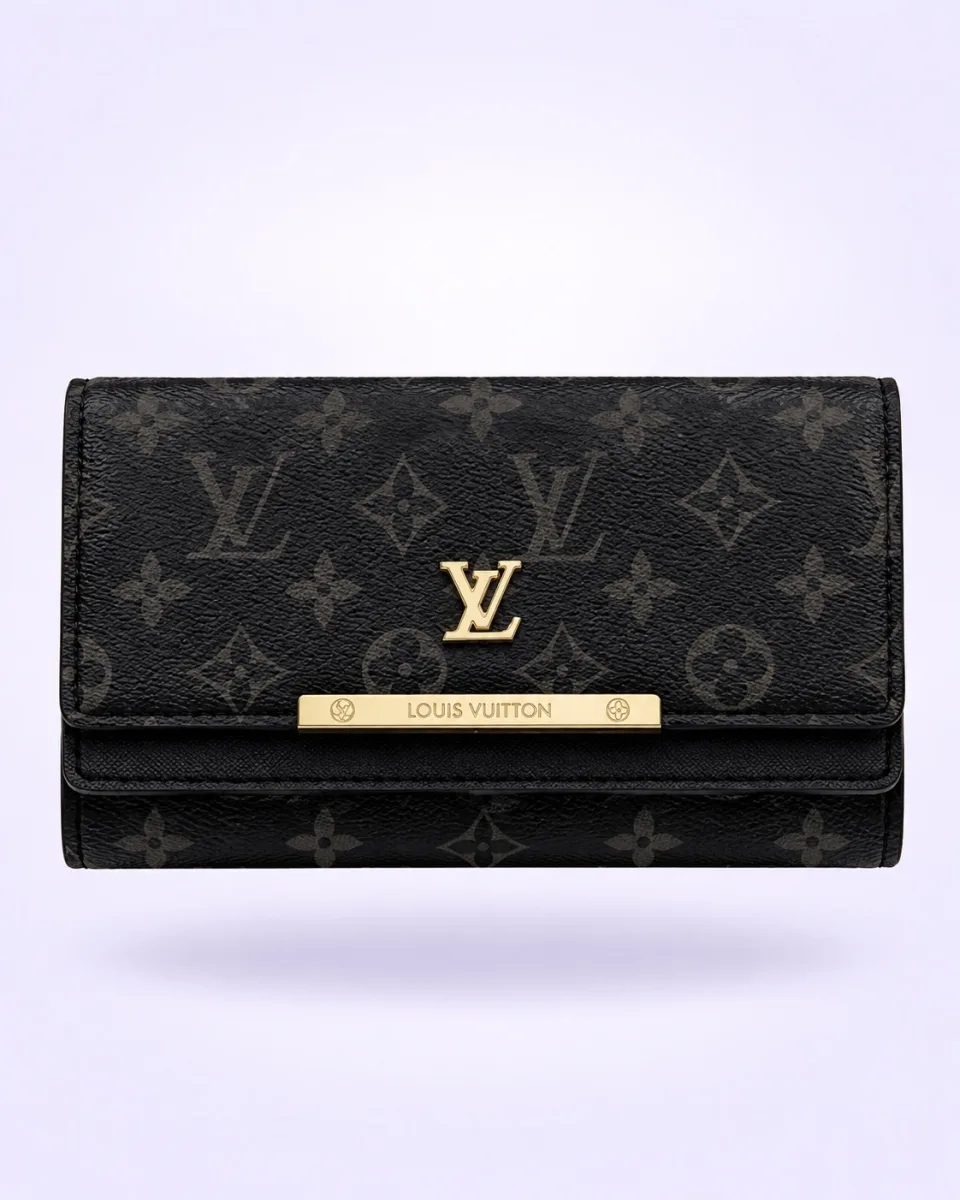 Billetera Louis Vuitton 1.1 premium negra — vista alternativa