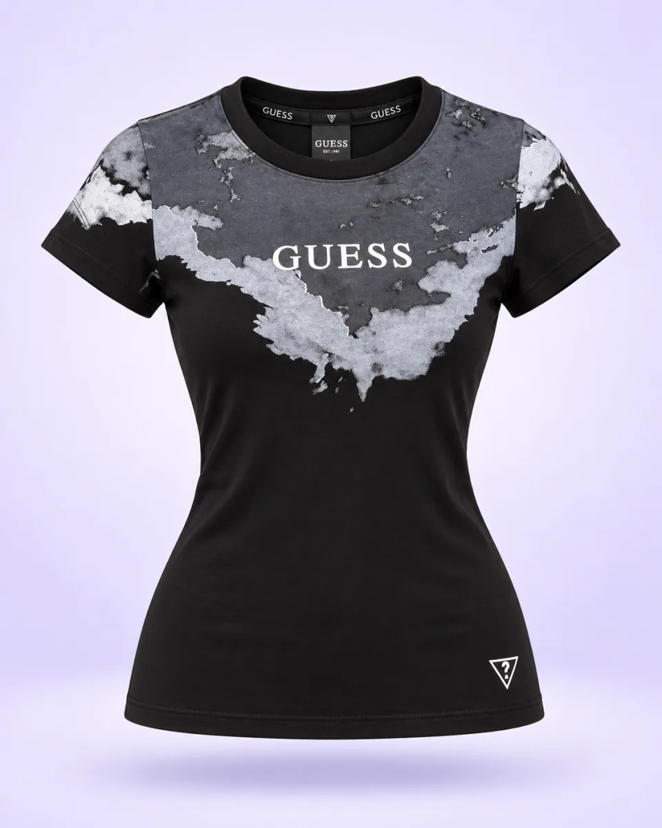 Camiseta Guess 1.1 Premium negra — vista alternativa