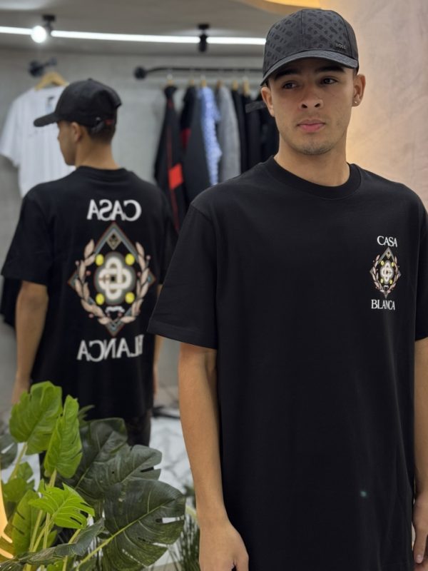 Camiseta Negra estampado Casablanca